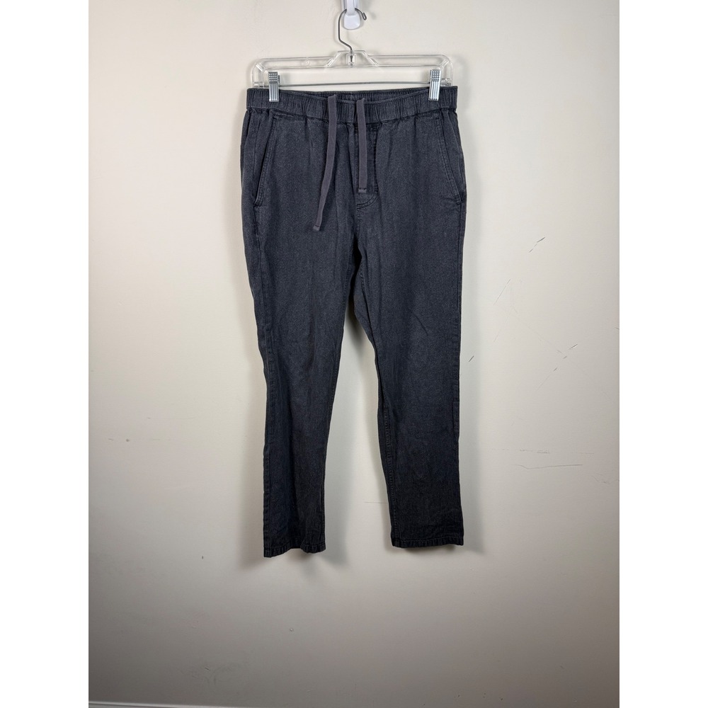 Outerknown Mens Charcoal Gray Elastic Waist‎ Drawstring Jogger Pants Size Medium